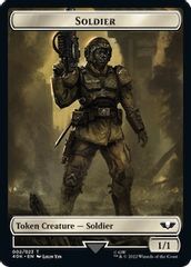 Soldier (002) // Space Marine Devastator Double-Sided Token (Surge Foil)