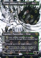 Tyvar, Jubilant Brawler (Borderless) (Step-and-Compleat Foil)