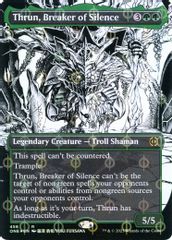 Thrun, Breaker of Silence (Borderless) (Step-and-Compleat Foil)