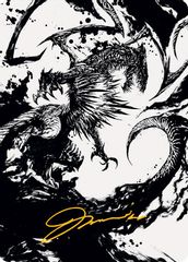 Skithiryx, the Blight Dragon Art Card (Gold-Stamped Signature)