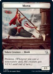 Monk // Phyrexian Saproling Double-Sided Token
