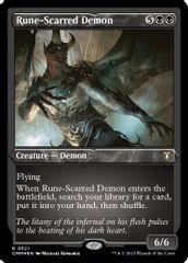 Rune-Scarred Demon (Foil Etched)
