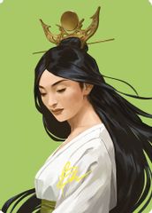 Azusa, Lost but Seeking Art Card (Gold-Stamped Signature)