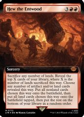 Hew the Entwood (Extended Art) (Surge Foil)