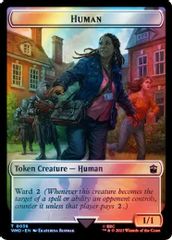 Human (0038) // Food (0059) Double-Sided Token (Surge Foil)