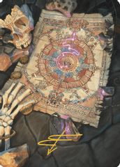Map Token Art Card (Gold-Stamped Signature)