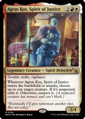 Agrus Kos, Spirit of Justice