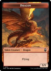 Dragon (Ripple Foil) // Treasure Double-Sided Token