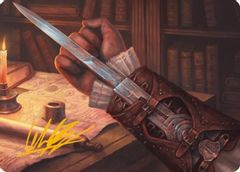 Hidden Blade Art Card (Gold-Stamped Signature)