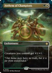 Anthem of Champions (Borderless) (Mana Foil)