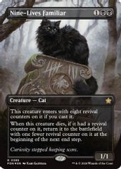 Nine-Lives Familiar (Borderless) (Mana Foil)