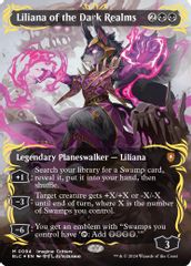Liliana of the Dark Realms (Borderless) (Raised Foil)