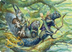 The Odd Acorn Gang Art Card (Gold-Stamped Signature)
