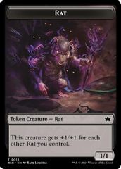 Rat // Splash Lasher Double-Sided Token