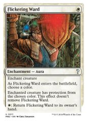 Flickering Ward (White Border)