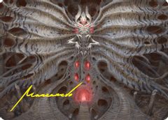 Valgavoth, Terror Eater Art Card (Gold-Stamped Signature)
