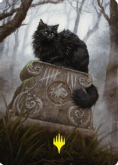 Nine-Lives Familiar 2 Art Card (36/54) (Gold-Stamped Planeswalker Symbol)