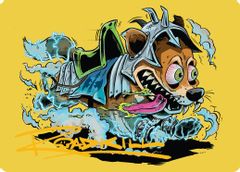 District Mascot Art Card (50/54) (Gold-Stamped Signature)