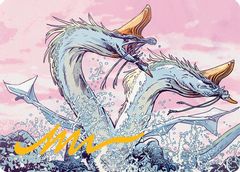 Twinmaw Stormbrood Art Card (39/54) (Gold-Stamped Signature)