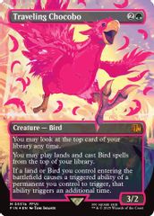Traveling Chocobo (Borderless) (Neon Ink Pink)