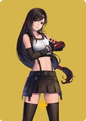 Tifa, Martial Artist Art Card (Gold-Stamped Planeswalker Symbol)