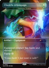 Chancla relámpago - Lightning Greaves (Rainbow Foil)