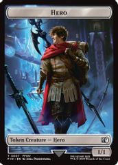 Hero (0007) // Wizard (0015) Double-Sided Token
