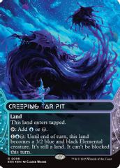 Creeping Tar Pit (0099) (Borderless) (Galaxy Foil)