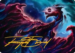 Nova Hellkite Art Card (18/54) (Gold-Stamped Signature)
