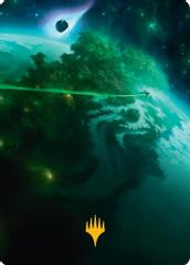 Evendo, Waking Haven Art Card (Gold-Stamped Planeswalker Symbol)