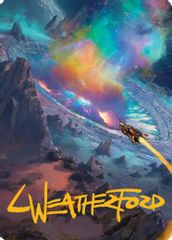 Meteor Crater Art Card (Gold-Stamped Signature)