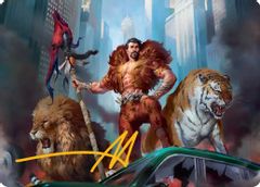 Kraven, Proud Predator Art Card (Gold-Stamped Signature)