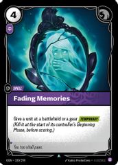 Fading Memories