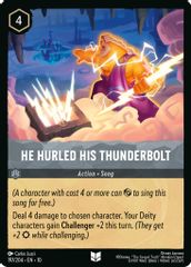 He Hurled His Thunderbolt