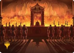 Fire Lord Ozai Art Card (Gold-Stamped Planeswalker Symbol)