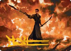 Zuko, Conflicted Art Card (Gold-Stamped Signature)