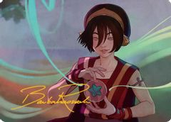 Toph, the First Metalbender Art Card (Gold-Stamped Signature)