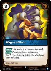 Wages of Pain