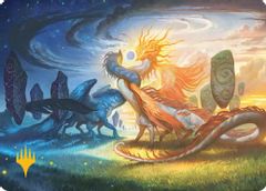 Celestial Reunion Art Card (19/54) (Gold-Stamped Planeswalker Symbol)