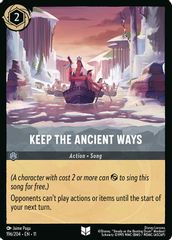 Keep the Ancient Ways