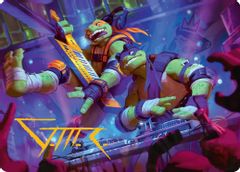 Mikey & Don, Party Planners Art Card (Gold-Stamped Signature)