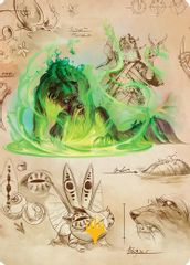 Germination Practicum Art Card (Gold-Stamped Planeswalker Symbol)