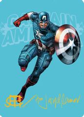 Captain America, Super-Soldier Art Card (Gold-Stamped Signature)