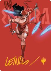 Elektra, Daughter of the Hand Art Card (Gold-Stamped Signature)