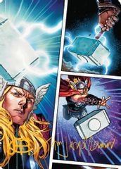 Mjolnir, Hammer of Thor Art Card (Gold-Stamped Signature)