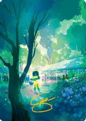 Forest Art Card (Gold-Stamped Signature)