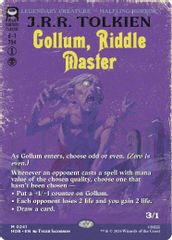 Gollum, Riddle Master (Borderless)
