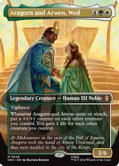 Aragorn and Arwen, Wed (Borderless)