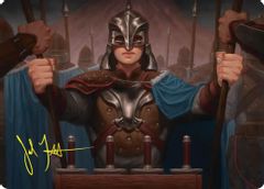 Bard's Attendant Art Card (Gold-Stamped Signature)