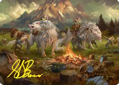 Mount Gundabad Mobilizes Art Card (Gold-Stamped Signature)